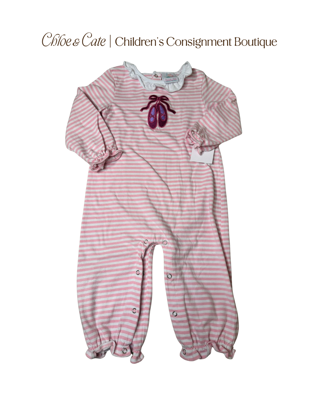 Girls Stitchy Fish Ballet Long Romper 2T