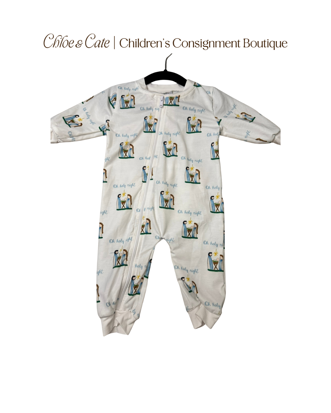 Boys O Holy Night Pajamas 3M - Cypress Row | Holiday Sleepwear