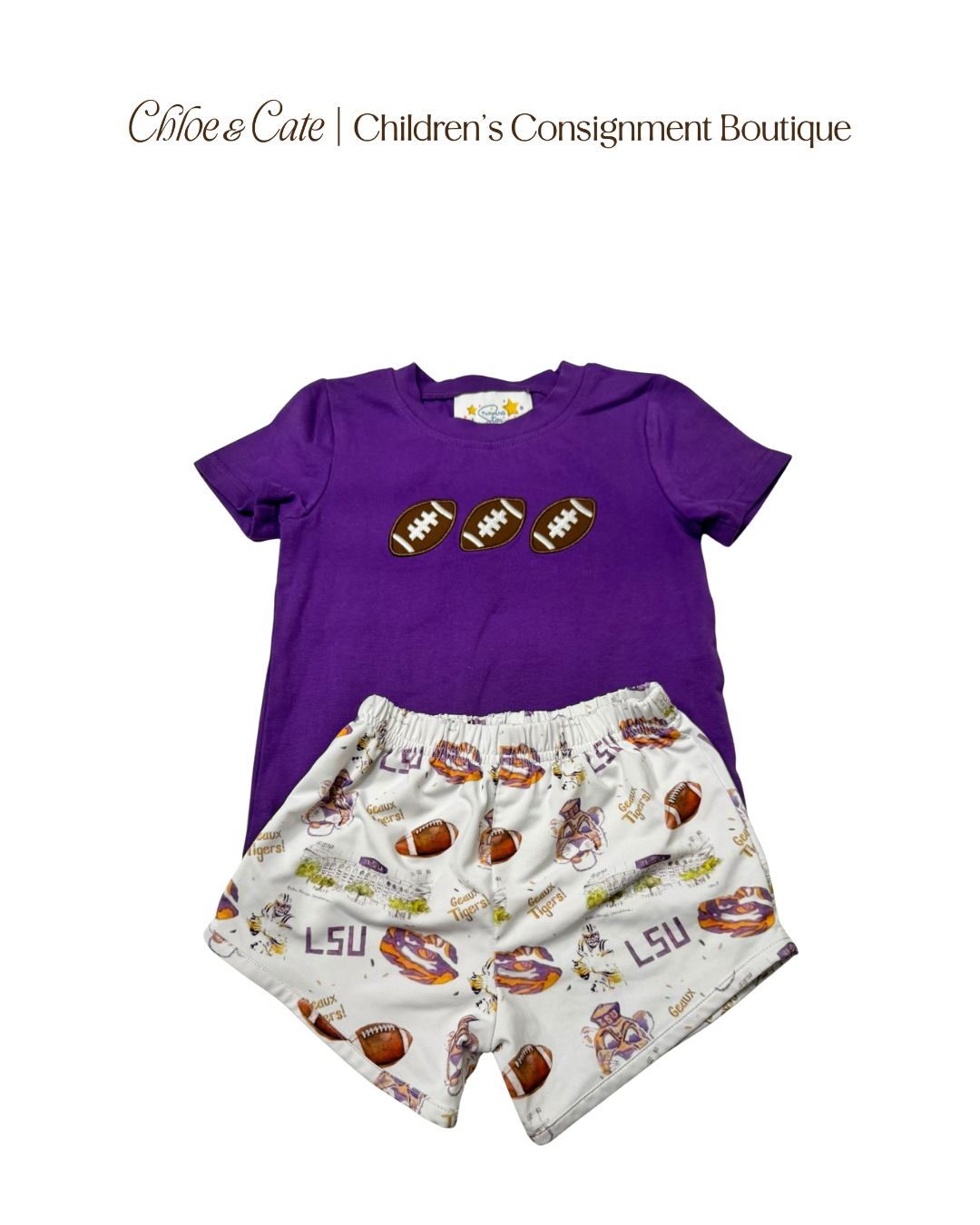 Boys Football Tee and Shorts Set 2T