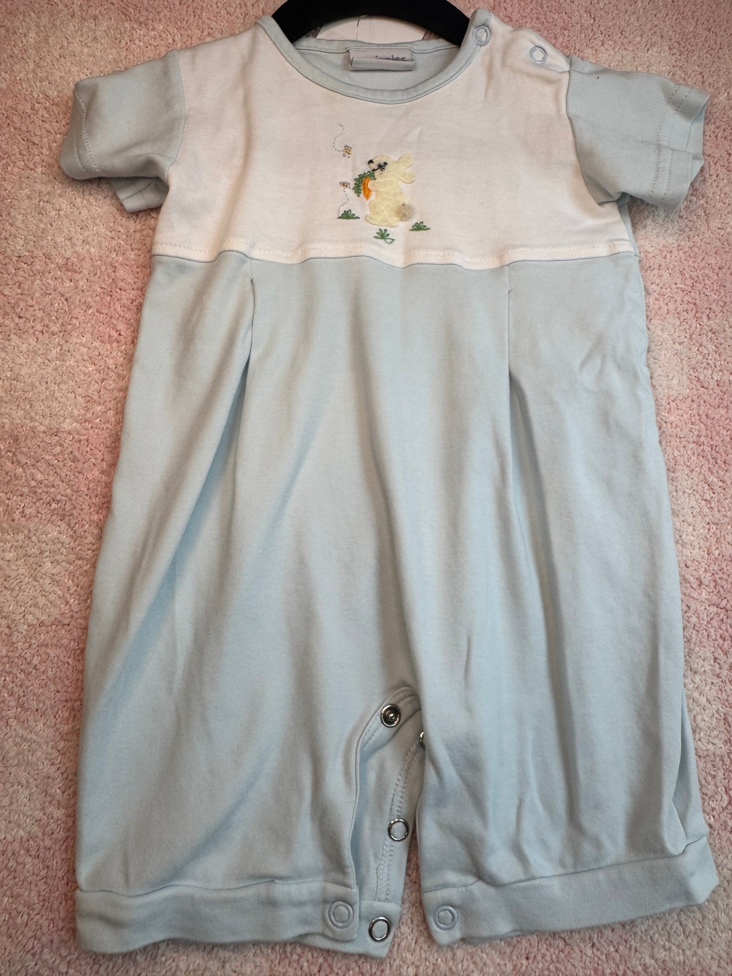 Squiggles Bunny Romper Size 9 months