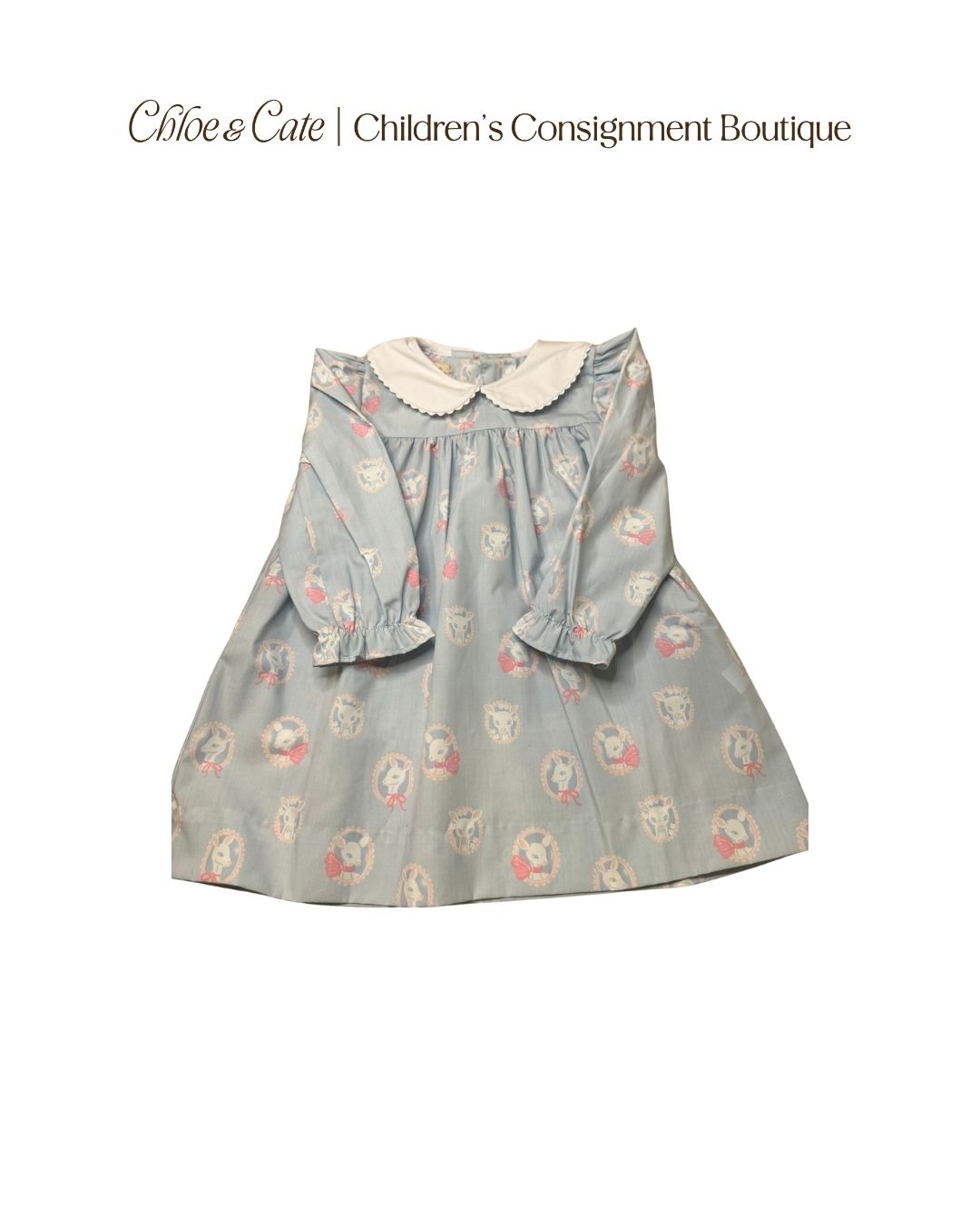 Girls The Beaufort Bonnet Co Long Sleeve Maerin Fitz Frock Dear Friends Size 3 New with Tags