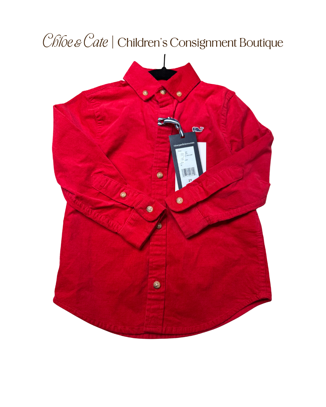 Boys Vineyard Vines Button Down Shirt Size 2T