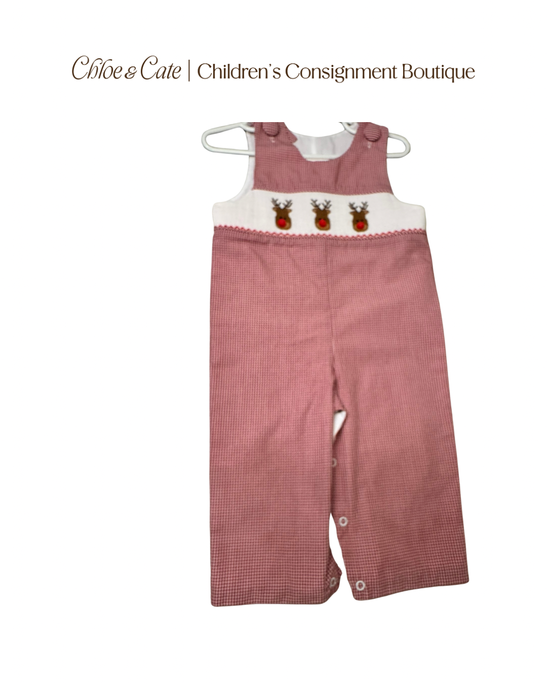 Boys Stitchy Fish Reindeer Long John Size 9 Months