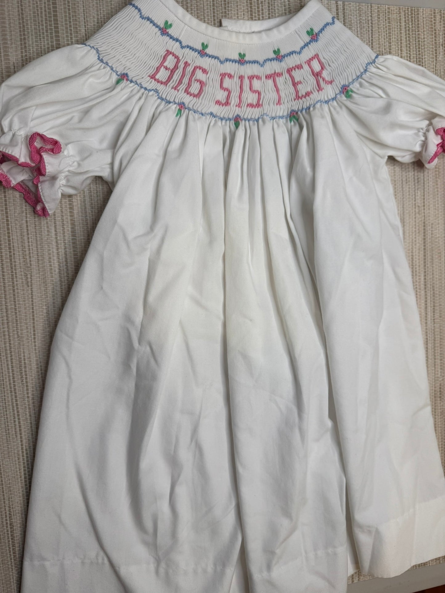 Girls Banana Split Big Sister Dress Size 18 Months