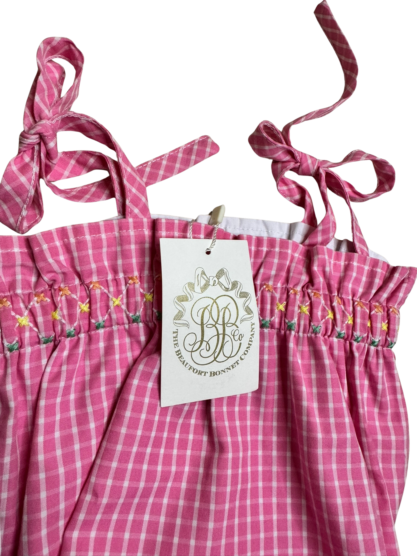 Girls The Beaufort Bonnet Co Rosey Romper 6/12M New with tags