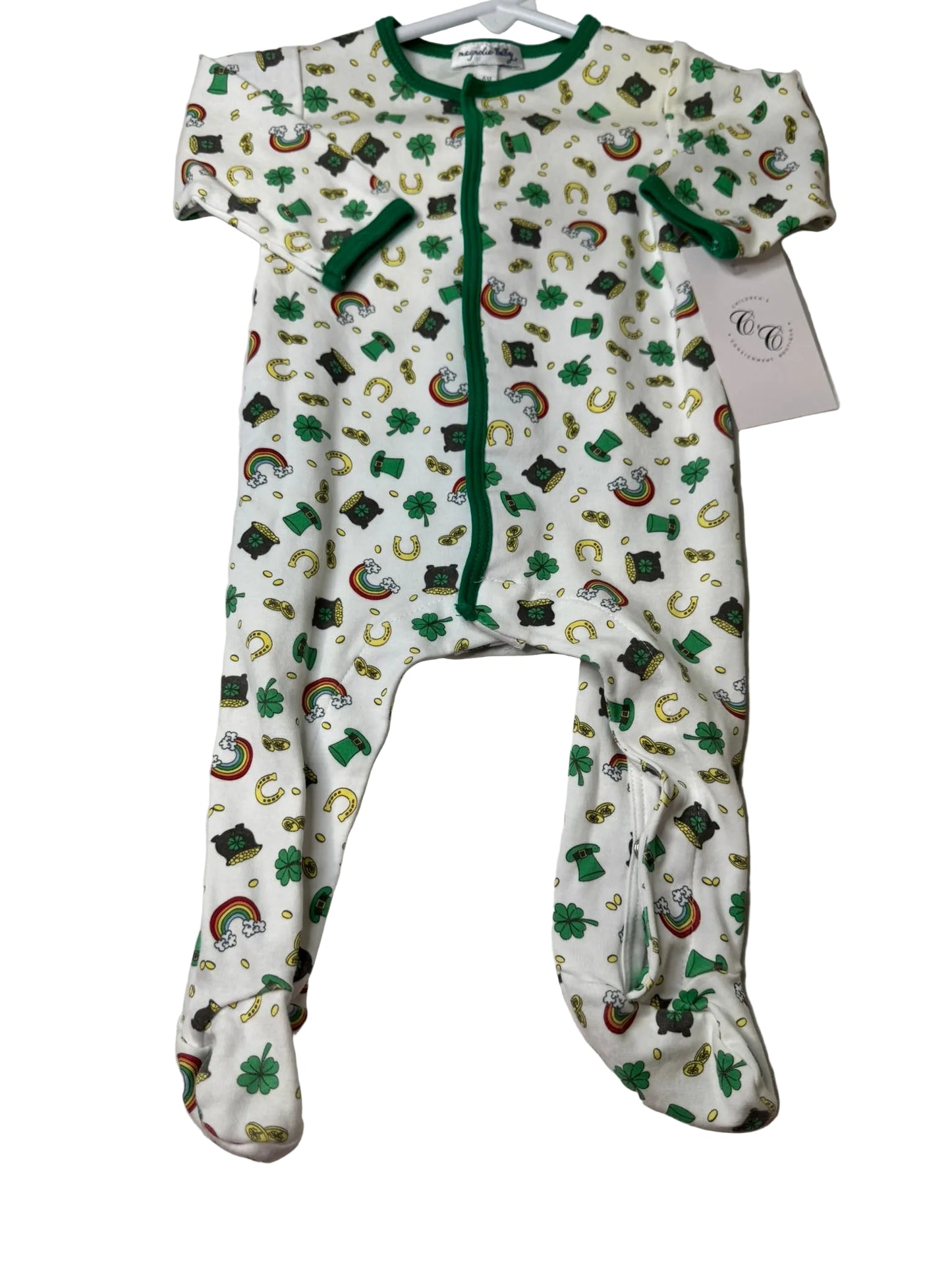 Boys Shamrock Pjs size 6m