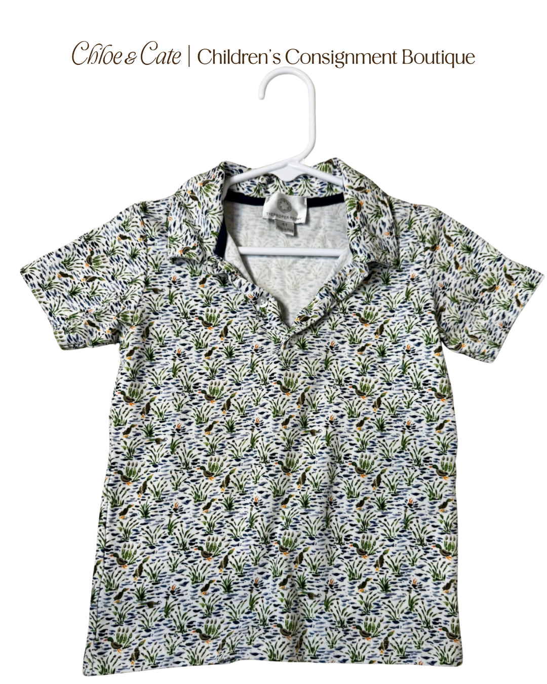 Boys The Proper Peony Polo 4T