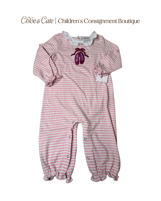 Girls Stitchy Fish Ballet Long Romper 2T