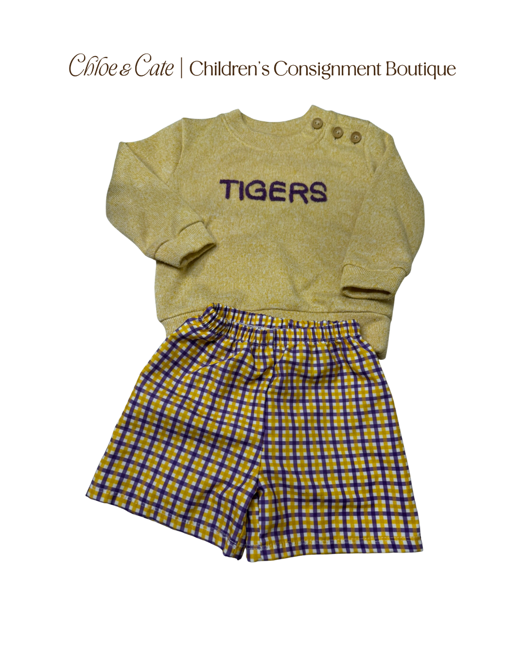 Boys Southern Taters Sweater and Shorts Set 2T