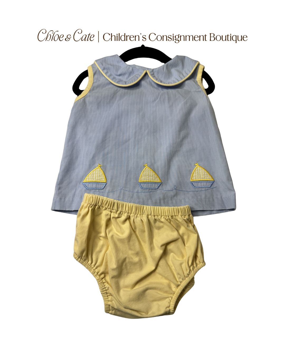 Boys Sailboat Diaper Set 2T