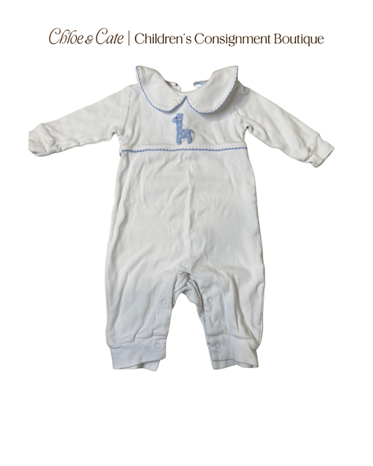 Boys Little English Giraffe Playsuit Size 3m