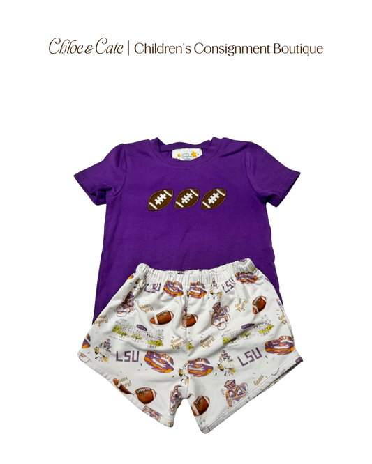 Boys Football Tee and Shorts Set 2T