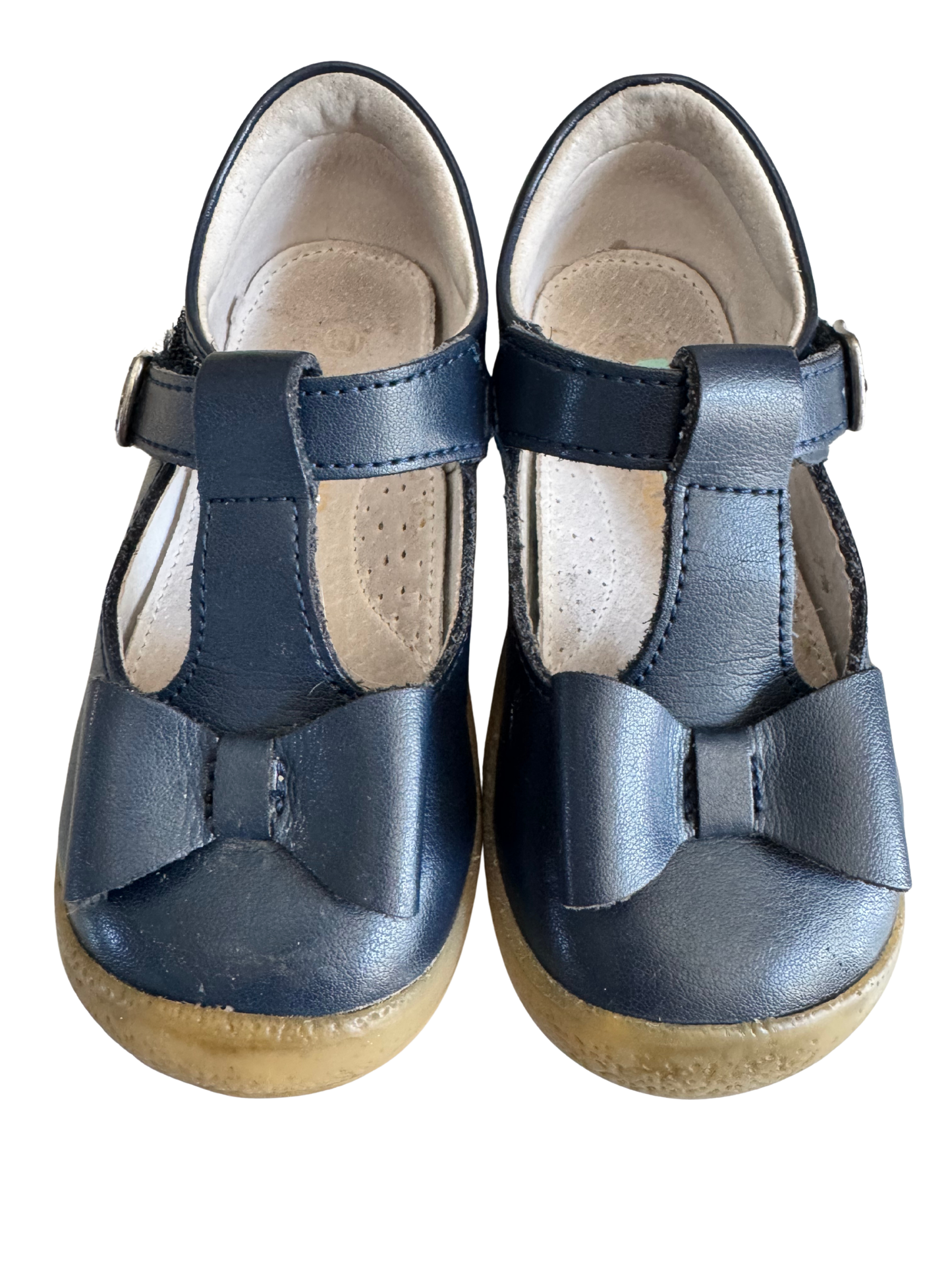 L'AMOUR  Emma Bow T-Strap Mary Jane, Navy Size 6