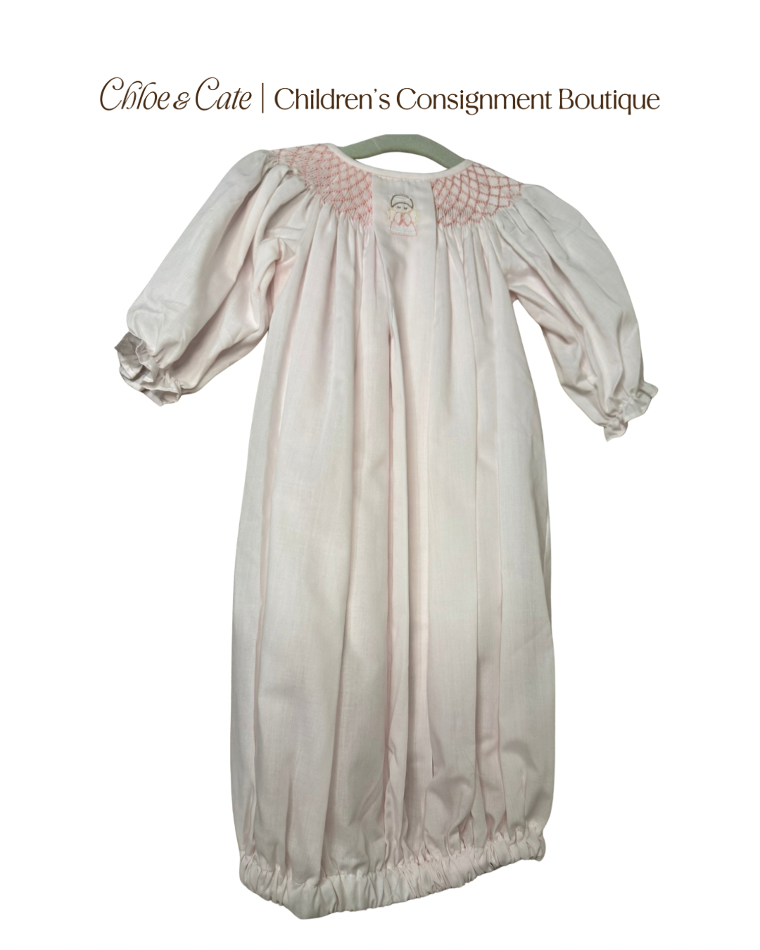 Girls Baby Blessings Smocked Day Gown