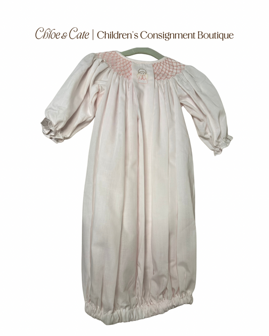 Girls Baby Blessings Smocked Day Gown