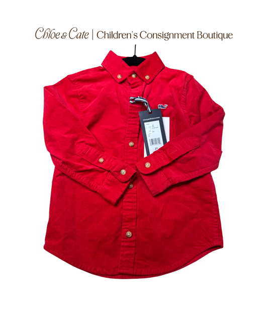 Boys Vineyard Vines Button Down Shirt Size 2T