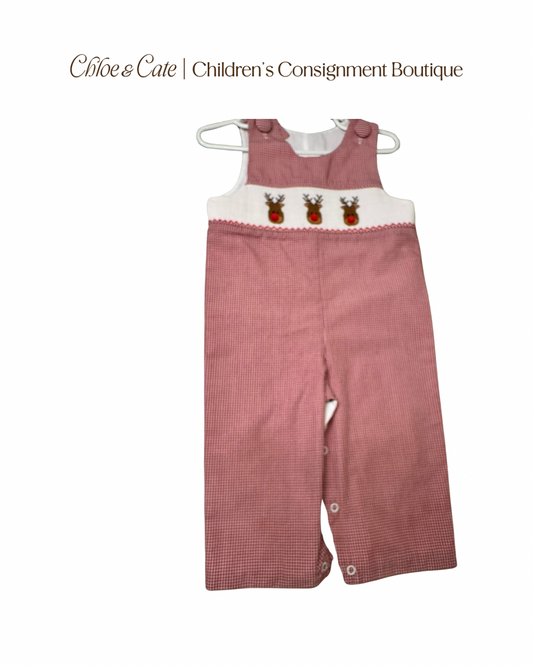 Boys Stitchy Fish Reindeer Long John Size 9 Months