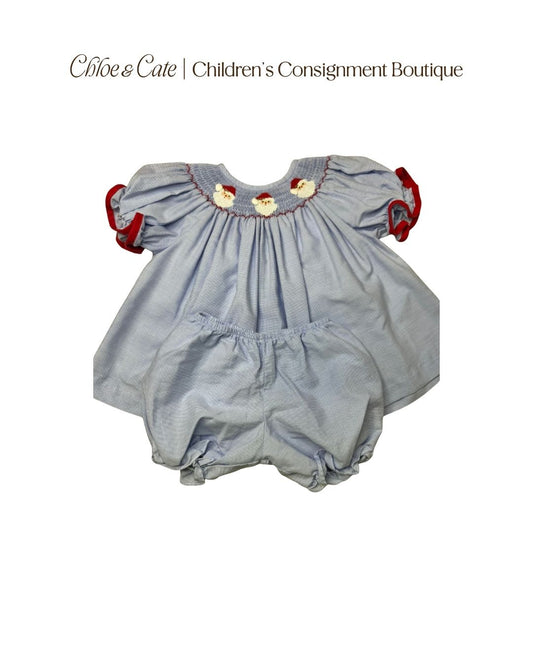 Girls Southern Sunshine Santa Diaper Set 18 Months