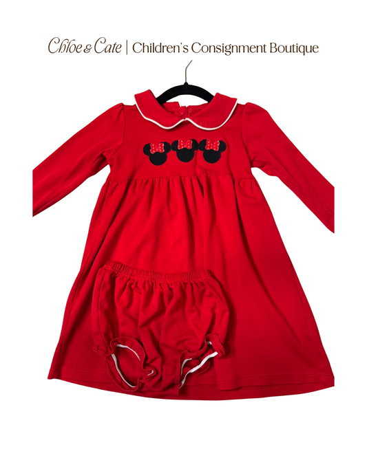 Girls Bambinos Mouse Dress and Bloomers 4T
