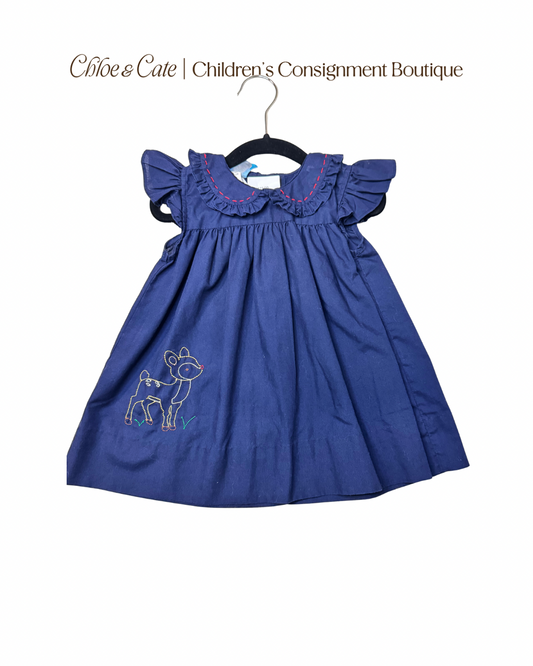 Girls Krewe Reindeer Dress Size 12 Months