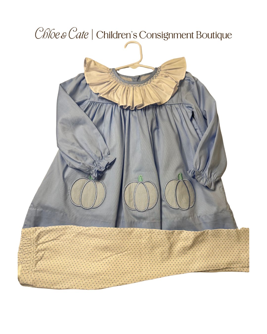 Girls Eliza James Kids Pumpkin Top and Leggings Set 3T