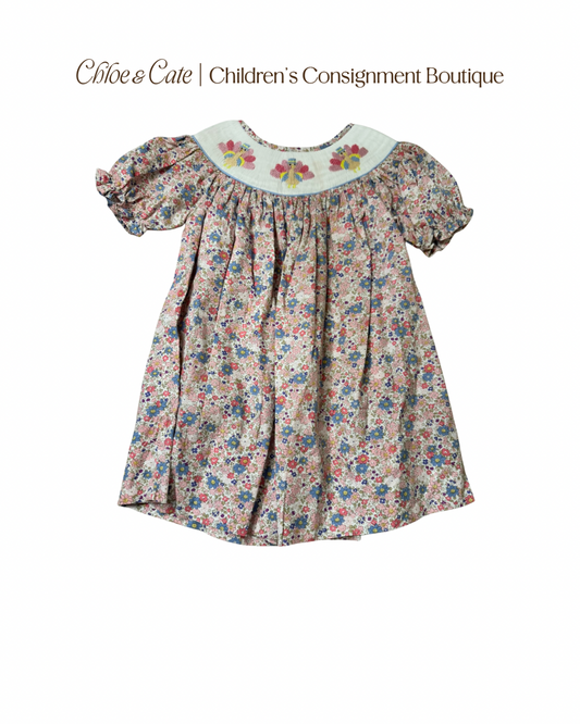 Girls Teeta Smocked Turkey Dress with Shorts 3T