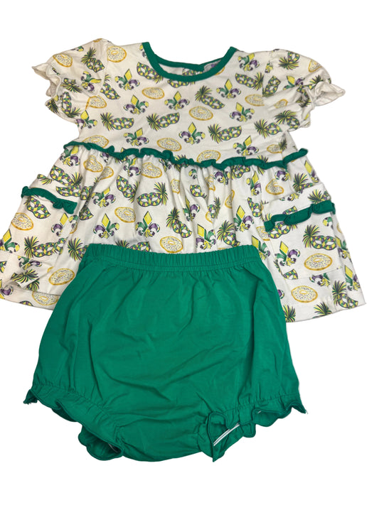 Girls Mardi Gras Set Size 18 Months