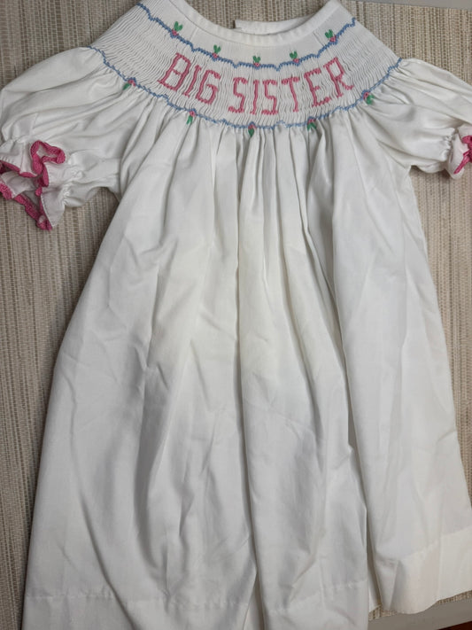 Girls Banana Split Big Sister Dress Size 18 Months