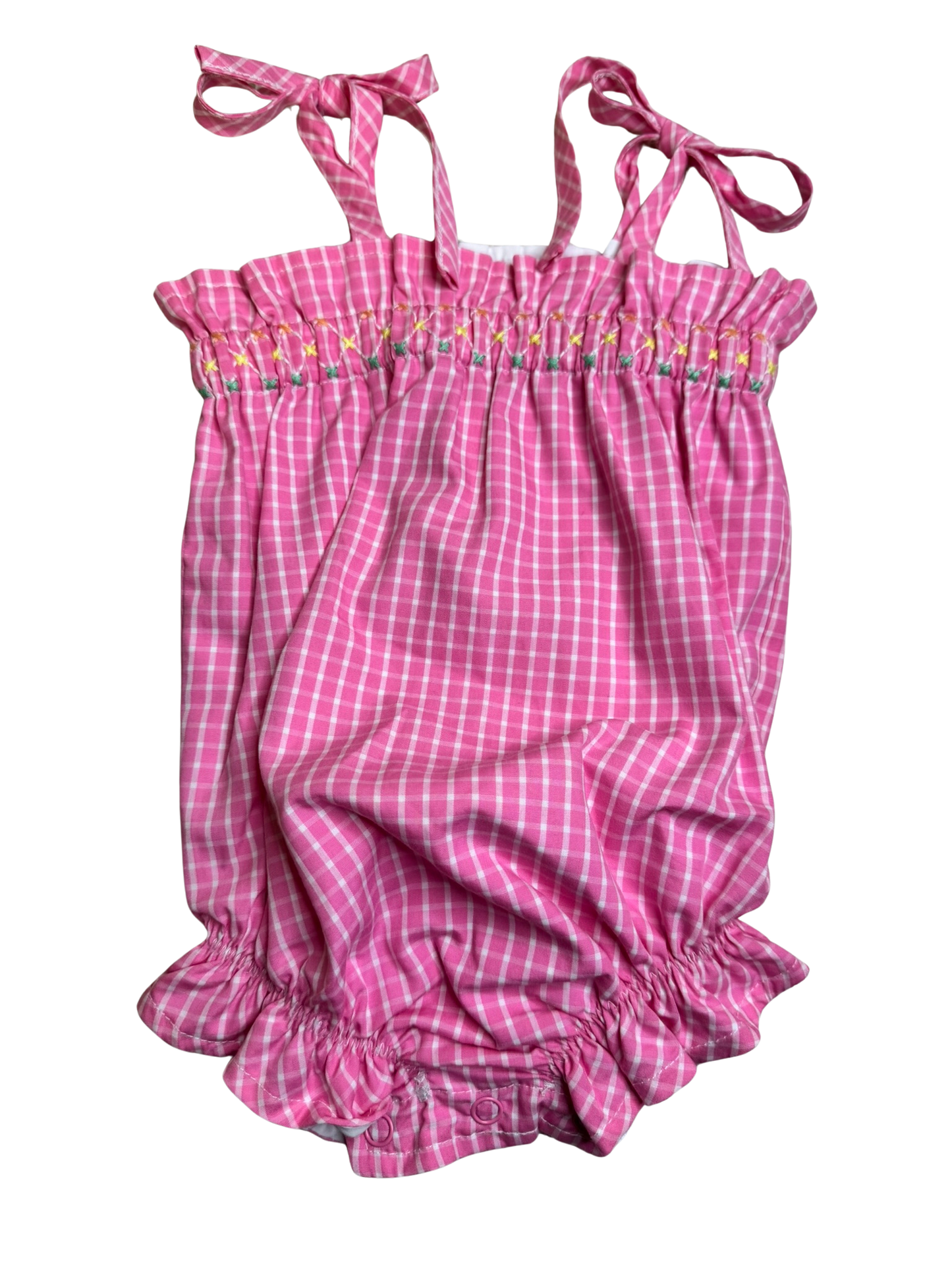 Girls The Beaufort Bonnet Co Rosey Romper 6/12M New with tags