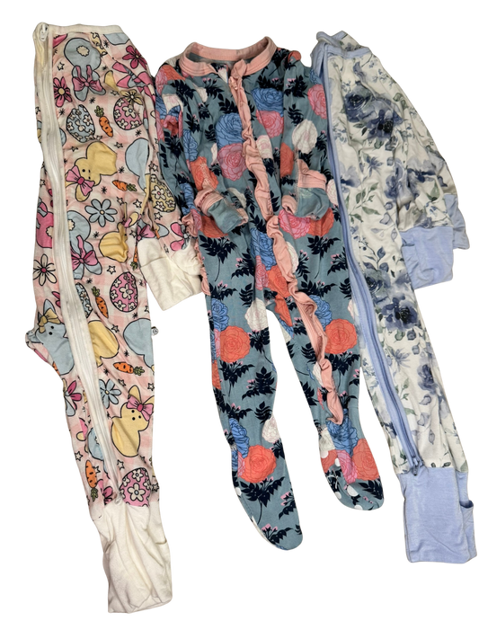 Girls Bamboo Pj Bundle (3) 3-6 Months