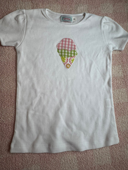 Girls Red Beans Tee Shirt Size 5