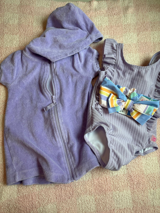 Ruffle Butts Swim Set Size 12-18 Months