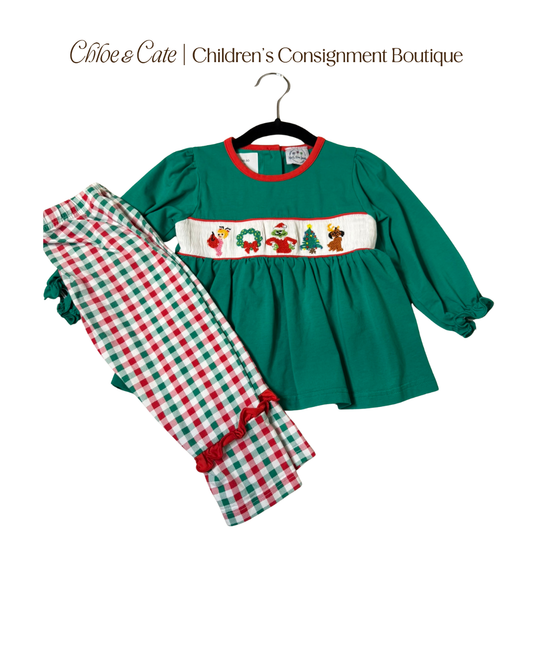 Girls Lily and Roux Smocks Size 2 Set